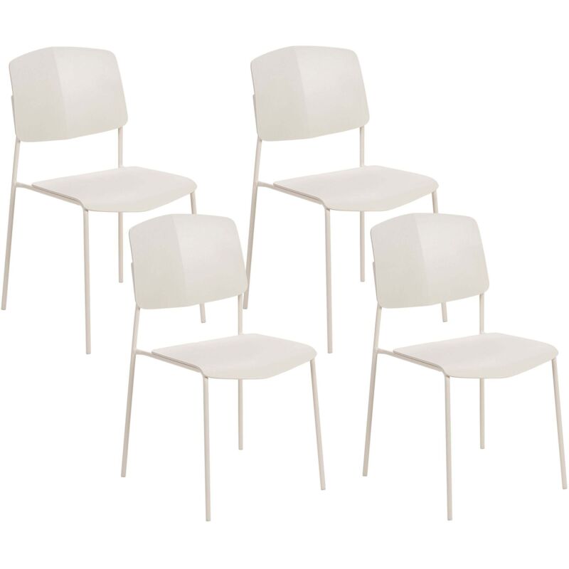 Set of 4 Dining Chairs ASTORIA Beige