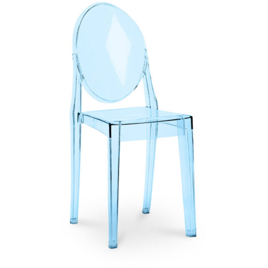 Transparent Dining Chair - Victoria Queen Blue transparent
