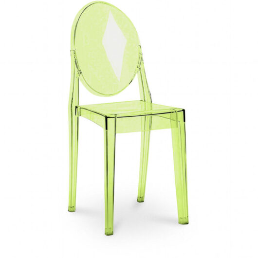 Transparent Dining Chair - Victoria Queen Green transparent