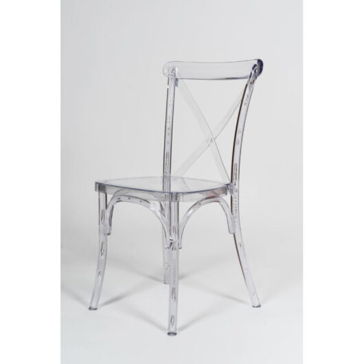 Transparent Polycarbonate Chairs Stackable Kitchen Chair 46X46X87,5 cm Stackable Chairs Plastic Dining Room and Bedroom