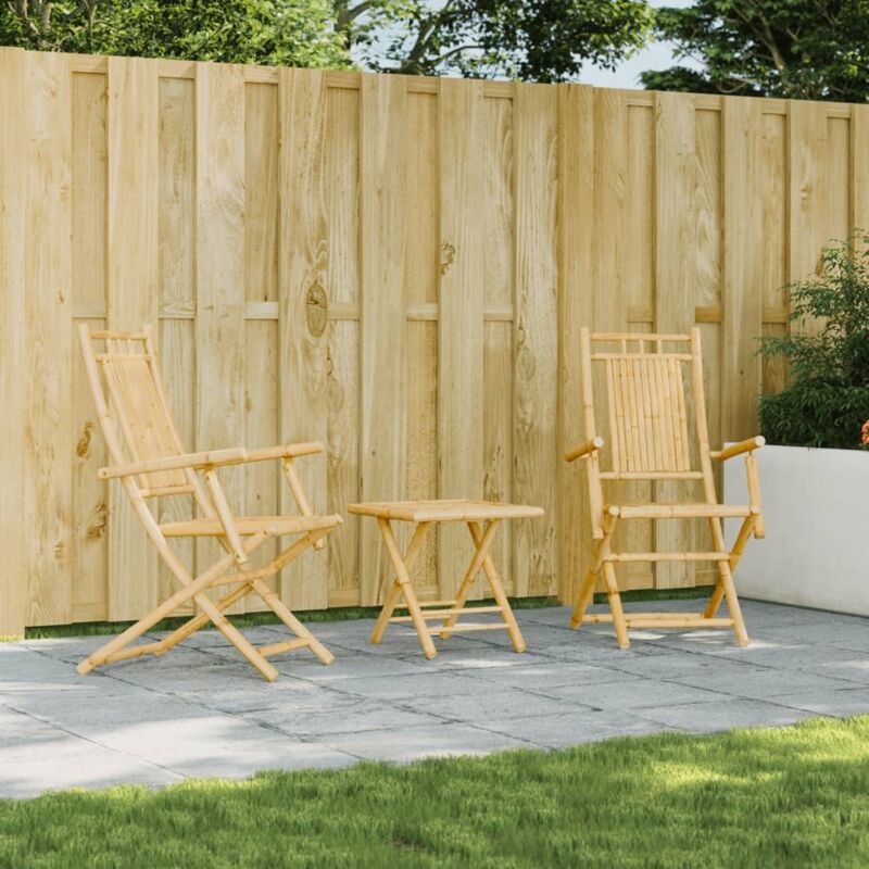 Vidaxl - Folding Garden Chairs 2 pcs 53x66x99 cm Bamboo