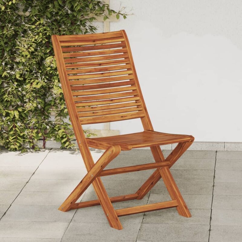 Vidaxl - Folding Garden Chairs 2 pcs Solid Wood Acacia