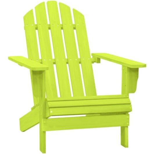 Vidaxl - Garden Adirondack Chair Solid Fir Wood Green