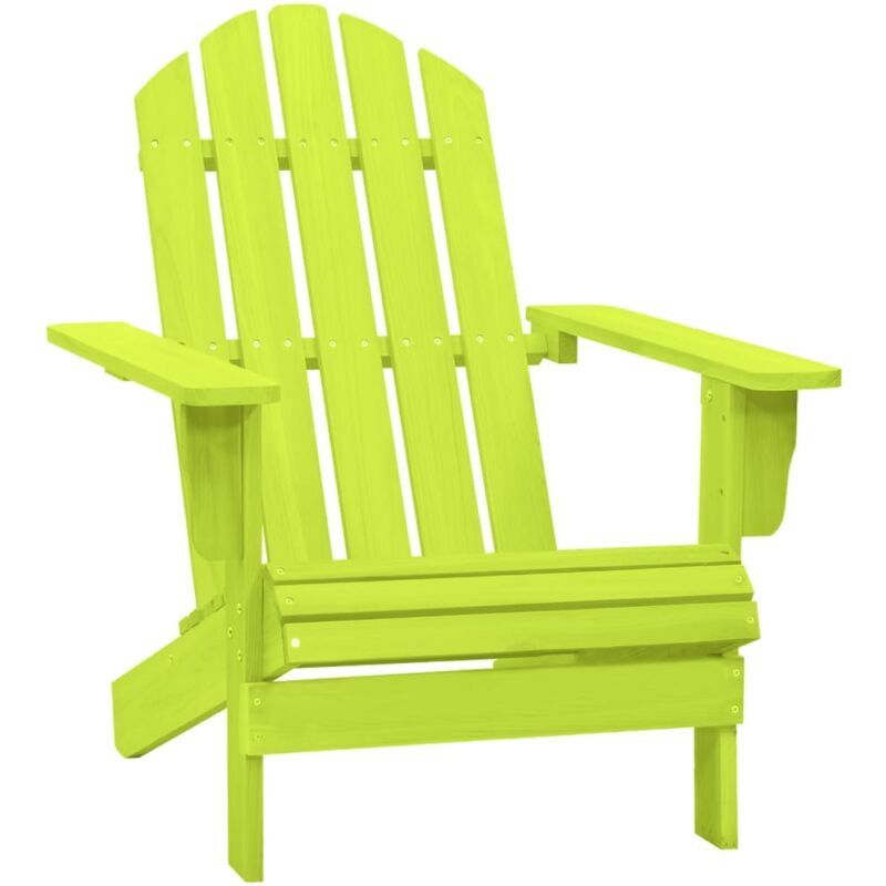 Vidaxl - Garden Adirondack Chair Solid Fir Wood Green
