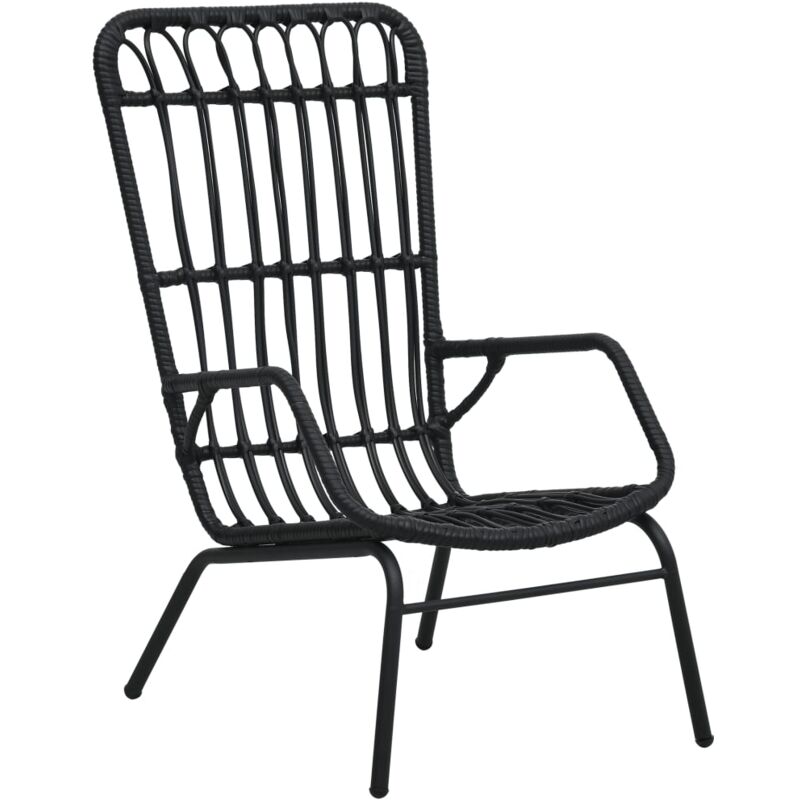Vidaxl - Garden Chair Poly Rattan Black