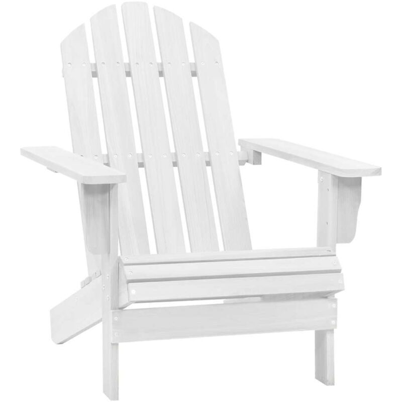 Vidaxl - Garden Chair Wood White