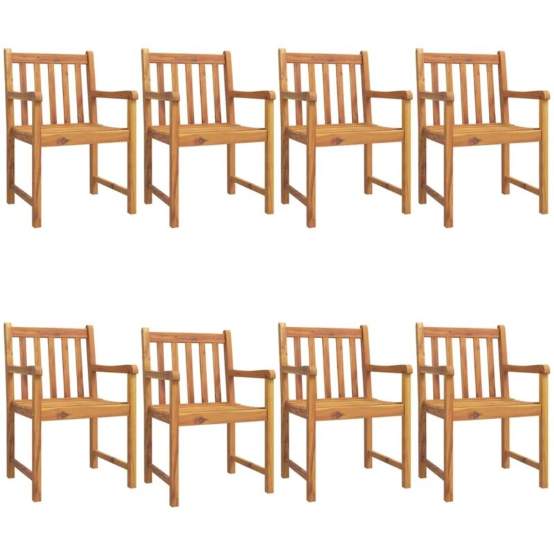 Vidaxl - Garden Chairs 8 pcs 56x55.5x90 cm Solid Wood Acacia