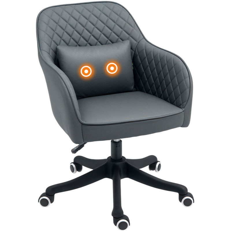 Vinsetto - Office Chair with Rechargeable Vibration Massage, Grey