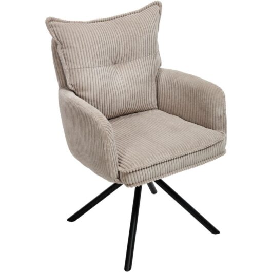 Wahson Office Chairs - Office Chair in Fabric Thick Padded Modern Comfy Swivel Desk Chair with High Backrest for Home Office, Grey, Wahson