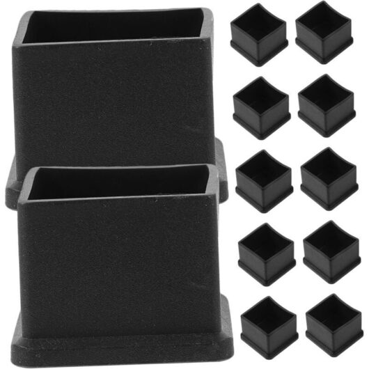 12-Piece Square Leg Covers Set for Table, Sofa, and Chair Floor Protection - Protects Furniture and Delicate Floors Without Damage