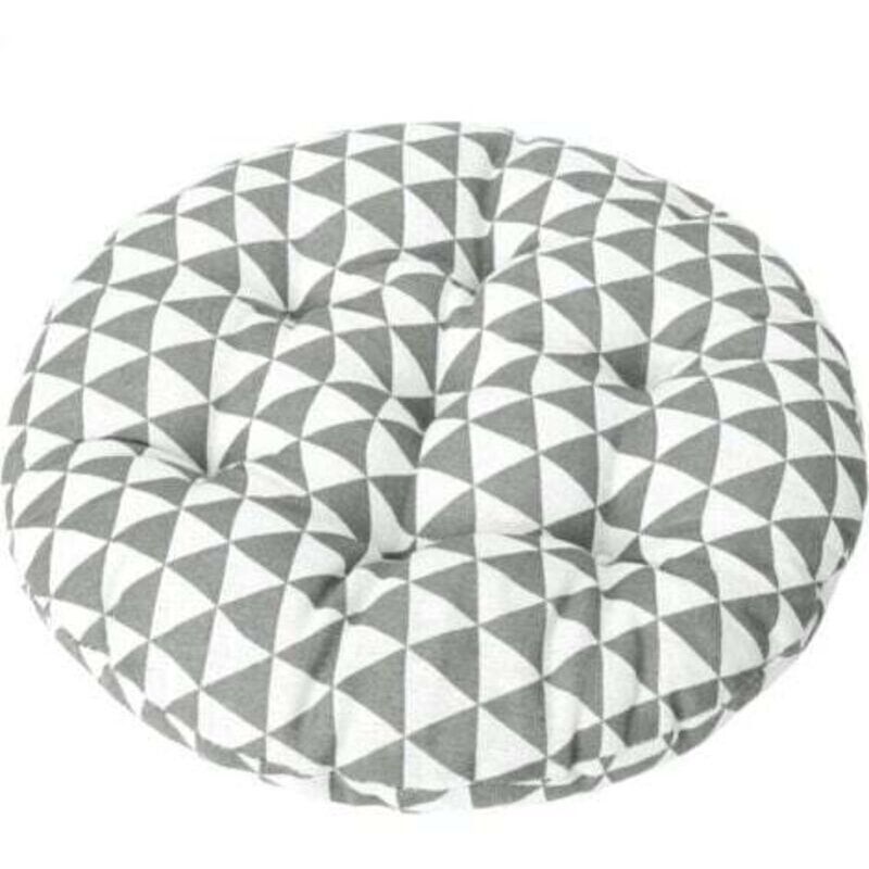 15-inch round bistro chair cushion, decorative indoor and outdoor seat cushion, soft and thick chair cushion for home office garden patio