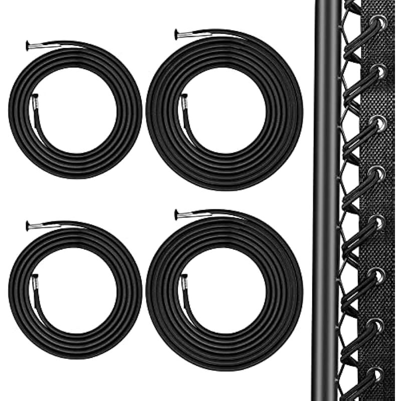 4 Pieces Replacement Elastic Rope for Zero Gravity Chair, Universal Replacement Rope Replacement Shoelaces Repair Tool for Relaxer Chair, Lounge Chair