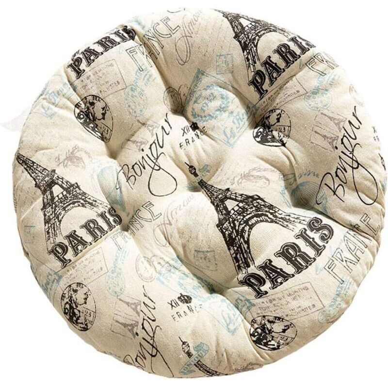 40x40cm Round Pink Printed Chair Cushion Soft Classy Office Chair Pad