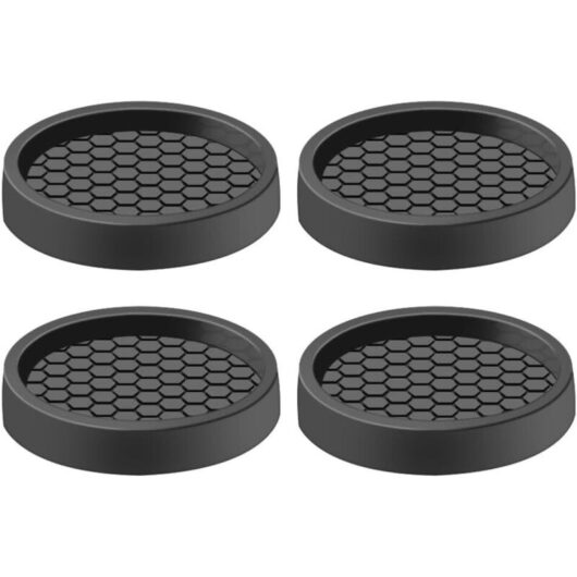 CCYKXA Pieces Furniture Glides 5cm Non-Slip Rubber Chair Leg Protectors Anti-Slip Furniture Caster Cups for Bed Wardrobe Sofa Chair Table (Black