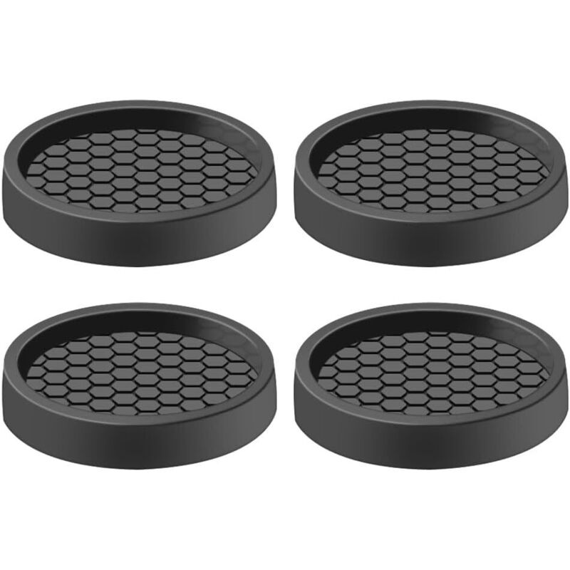 CCYKXA Pieces Furniture Glides 5cm Non-Slip Rubber Chair Leg Protectors Anti-Slip Furniture Caster Cups for Bed Wardrobe Sofa Chair Table (Black