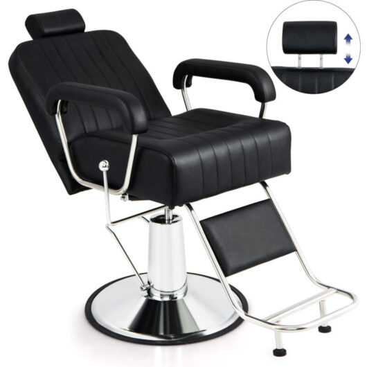 COSTWAY Heavy Duty Salon Chair Hydraulic 360 Degrees Rolling Swivel Barber Chair
