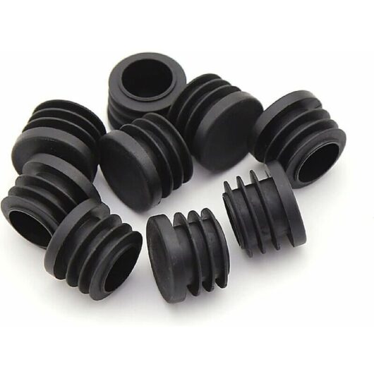 Chair Leg Cap, Round Plastic Cap, 30pcs, Black Tube End Cap, Chair Glide, Round Cap, Furniture Protection Cap, Chair/Leg Tube Cover Insert (25mm),