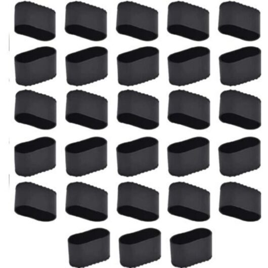 Chair Leg Caps, 28 Pieces, Rectangular Chair Tip, Oval Chair Tip Protector, Table Chair Leg Protector, Silicone Pads, Rubber Chair Covers