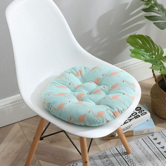 Chair cushions, set of 6 chair cushions, decorative cushion, chair cushion, garden cushion, thick round cushion, 40 cm diameter