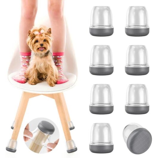 Chair leg floor protectors for carpet and hardwood floors, 16-piece furniture leg foot protectors, covers can reduce noise, 14-19mm