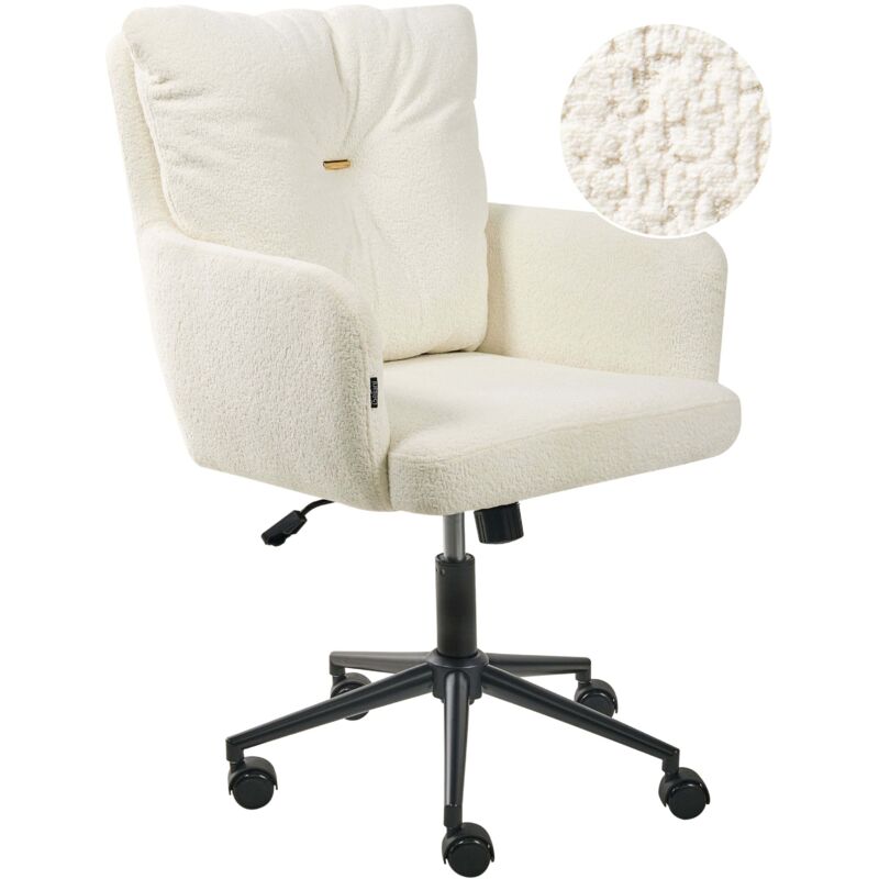 Desk Chair ALPINE Boucle Off-White