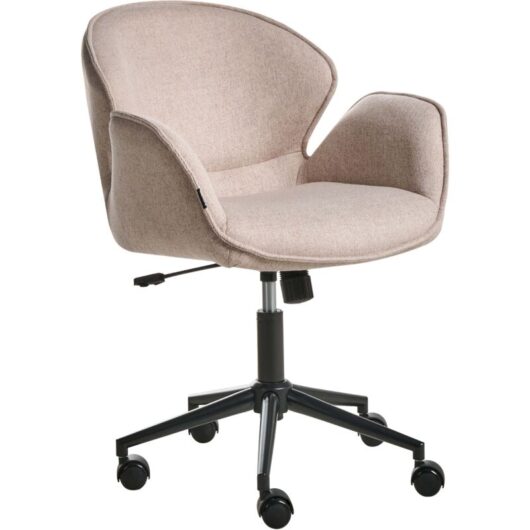 Desk Chair BELMAR Fabric Taupe