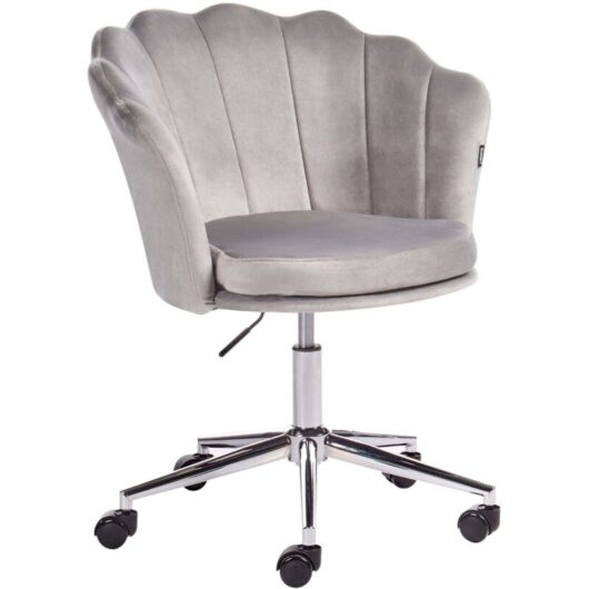 Desk Chair MONTICELLO Velvet Grey