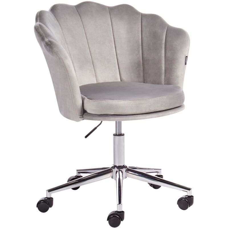 Desk Chair MONTICELLO Velvet Grey