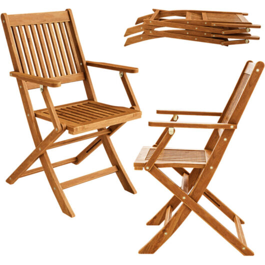 Deuba - 2x Casaria Sydney Folding Wooden Garden Chairs FSC®-Certified Acacia Furniture