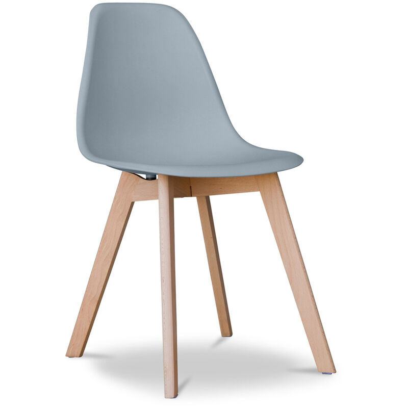 Dining Chair - Scandinavian Style - Denisse Light grey