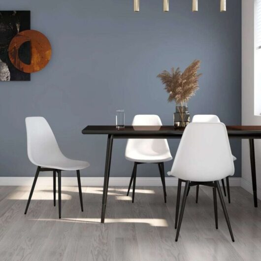 Dining Chairs 4 pcs White PP vidaXL