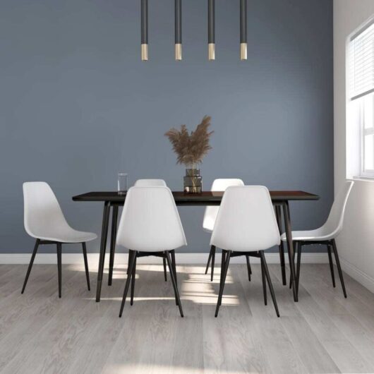 Dining Chairs 6 pcs White PP vidaXL
