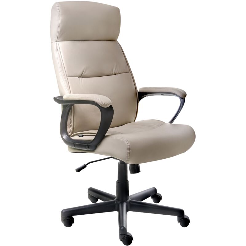 Executive Chair GURU Faux Leather Beige