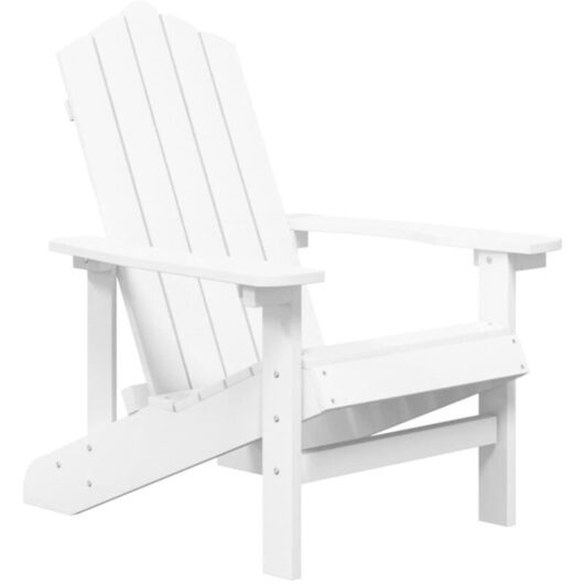 Garden Adirondack Chair HDPE White vidaXL