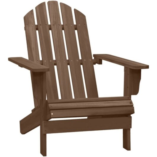 Garden Chair Wood Brown vidaXL