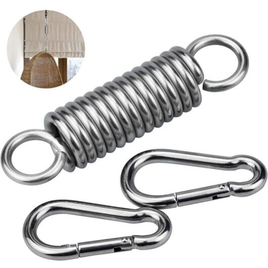 Hanging Chair, Swinging Spring with 2 Carabiners, Steel Spring for Hanging Chair, Hanging Chair, Hanging Chair, Hanging Chair, Hanging Chair, Yoga,