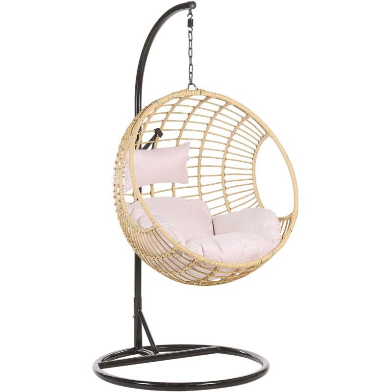 Hanging Chair with Stand ASPIO PE Rattan Natural