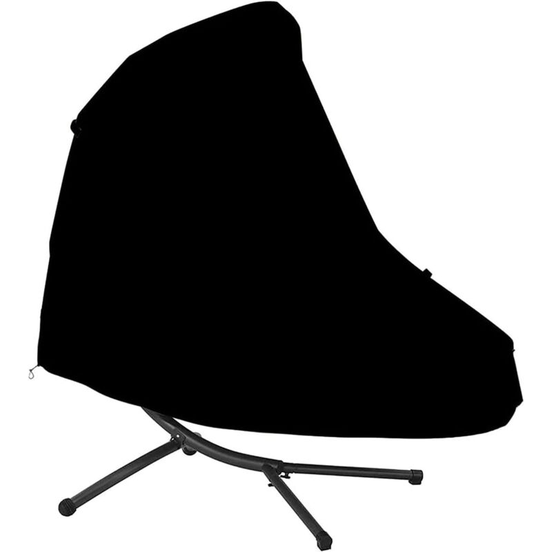Hanging chair cover - Waterproof protective cover - 210D Oxford fabric and PVC lining - 198 x 185 x 117 cm - Black