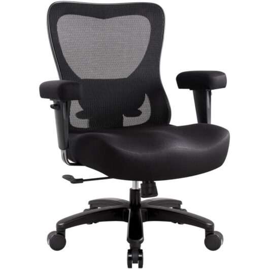 IWMH Mesh Office Chair, Ergonomic Swivel Chair, Height-Adjustable Desk Chair with Adjustable Lumbar Support and Armrests