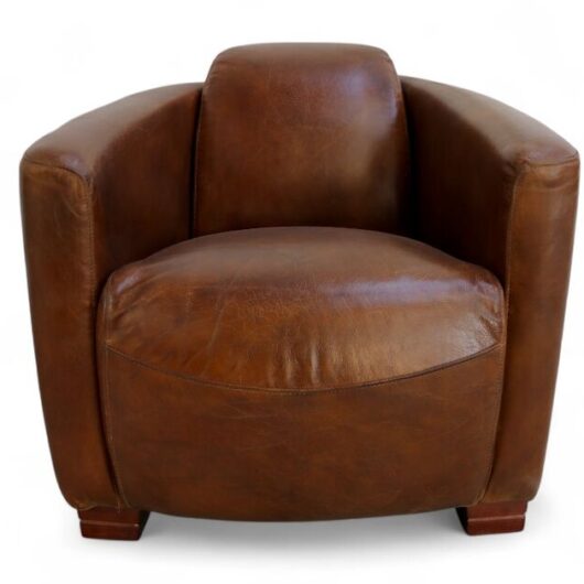 Marlborough Tub Chair Vintage Brown Leather