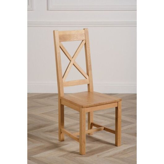 Modern Furniture Direct - Berkeley Solid Oak Dining Chairs for Dining Room or Kitchen