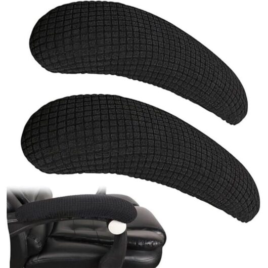 Office Chair Armrest Covers, Stretchable Office Chair Cover, Elastic Swivel Computer Seat Covers, Washable Cover for Swivel Chair Armrests