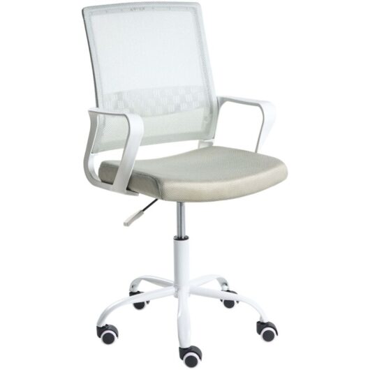 Office Chair Mint Mesh Fabric Upholstery Adjustable Height Swivel Desk Computer Home Office EASE