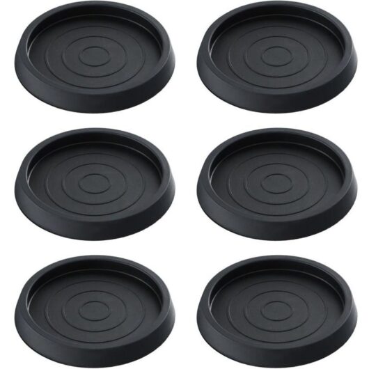 Pieces Anti-Slip Furniture Leg Pads, Anti-Slip Rubber Round Chair Leg Pads for Floor Protection, Furniture Pads for Tables, Chairs, Sofas - Black