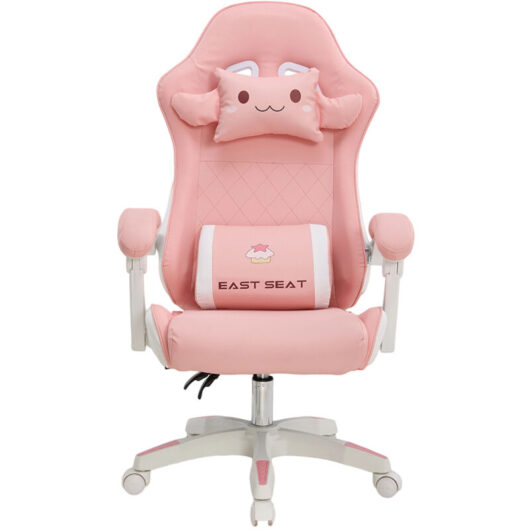 Pink High Back Gaming Chair