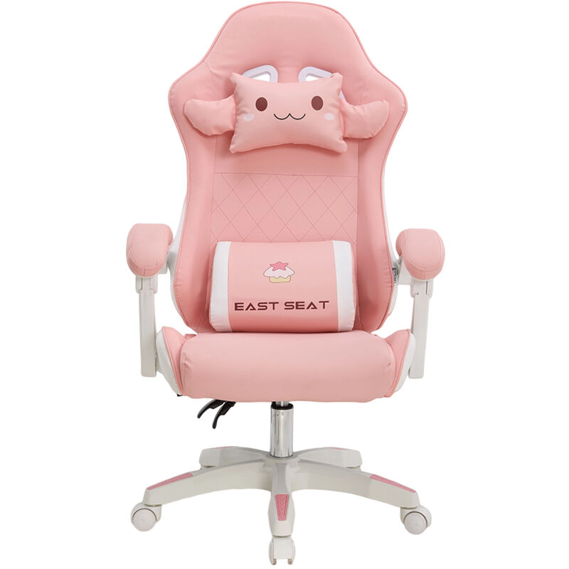 Pink High Back Gaming Chair