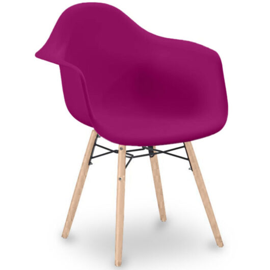 Privatefloor - Dining Chair Scandinavian Design - Wooden Legs - Nordika Mauve