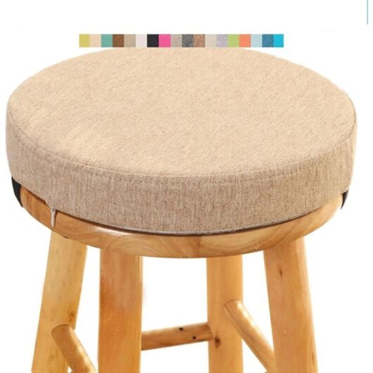 Round Stool Cushion - Comfortable Round Chair Pad - 30cm - Chair Cushion for Dining Room, Kitchen, Office, Bar, Garden, Indoor/Outdoor (A15,