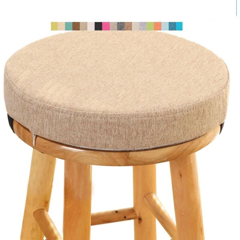 Round Stool Cushion - Comfortable Round Chair Pad - 30cm - Chair Cushion for Dining Room, Kitchen, Office, Bar, Garden, Indoor/Outdoor (A15,
