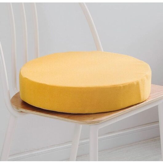 Round seat cushions for dining room, kitchen, and garden chairs removable zippered cover indoor/outdoor seat cushions for living room, patio, office,